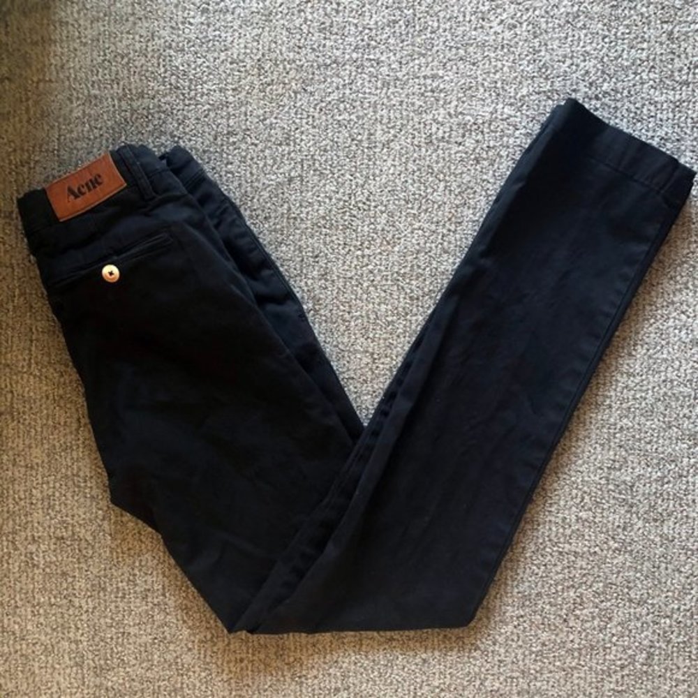 Acne Studio Black Slim Chino 26/34